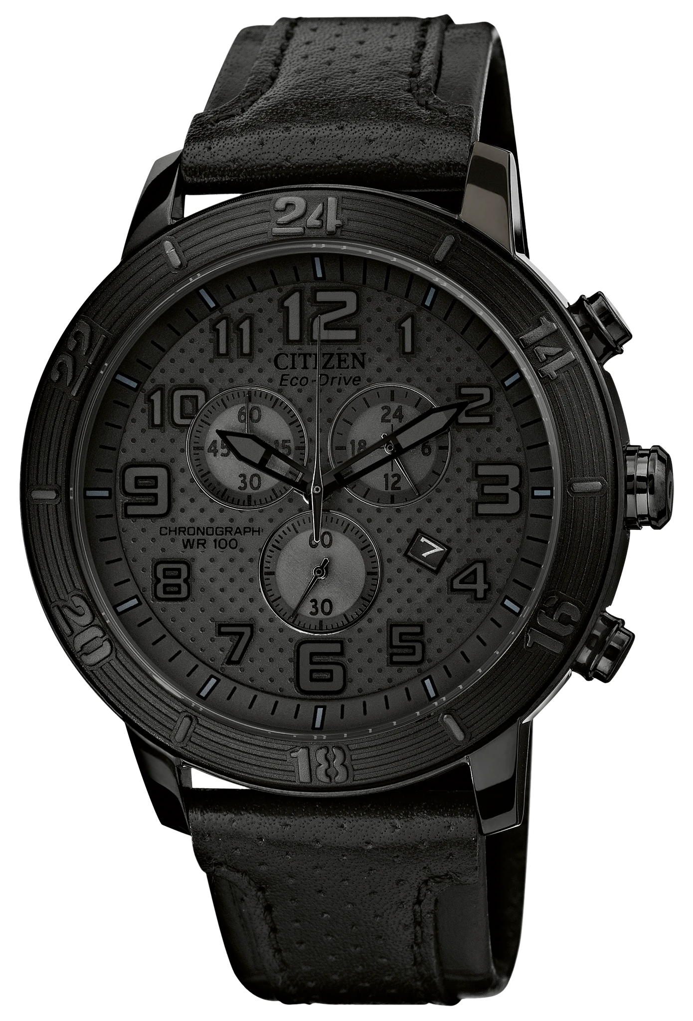 WDR - Men's Eco-Drive AT2205-01E All Black Date Watch | CITIZEN